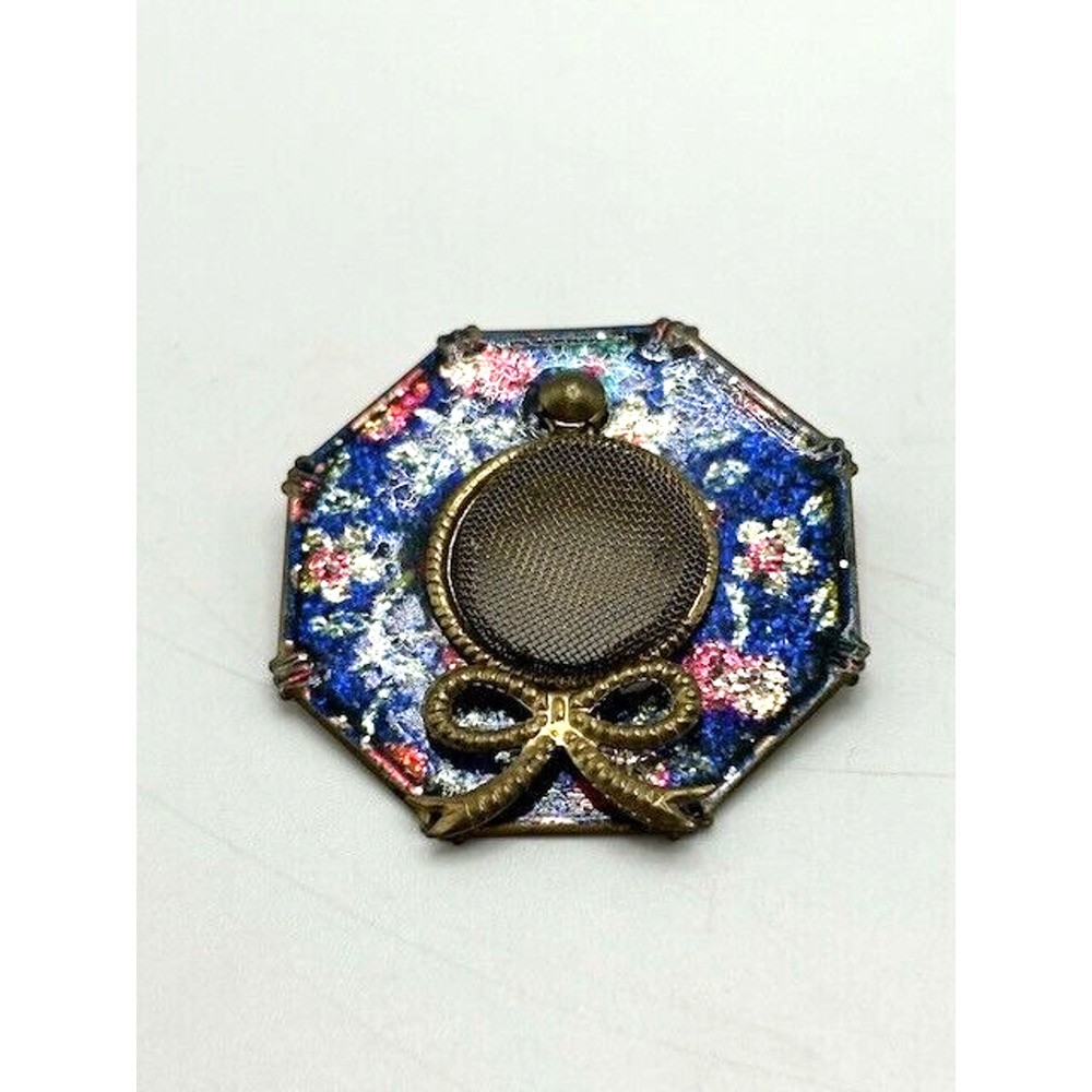 A Winter's Day‎ In a Deep and Dark December Collection Hat Pin Brooch Blue